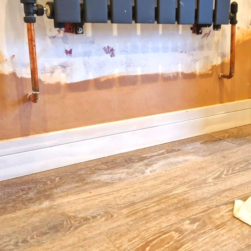 Image showing fresh plaster over remidial works